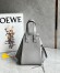 Loewe Compact Hammock Bag in Pearl Grey Grained Calfskin