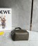 Loewe Mini Puzzle Fold Tote Bag in Dark Green Calfskin