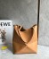 Loewe Medium Puzzle Fold Tote Bag in Tan Calfskin