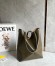 Loewe Medium Puzzle Fold Tote Bag in Dark Green Calfskin