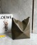 Loewe Medium Puzzle Fold Tote Bag in Dark Green Calfskin