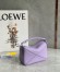 Loewe Puzzle Mini Bag In Lilas Grained Calfskin 