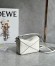 Loewe Puzzle Mini Bag In White Grained Calfskin 