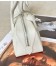 Alaia Le Teckel Medium Shoulder Bag in White Goatskin