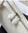 Alaia Le Teckel Medium Shoulder Bag in White Goatskin