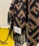 Fendi Brown FF Triangle Shawl 