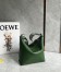 Loewe Cubi Small Bag in Green Calfskin and Jacquard 