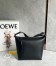 Loewe Cubi Small Bag in Black Calfskin and Jacquard
