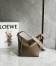 Loewe Cubi Small Bag in Winter Brown Calfskin and Jacquard