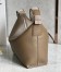Loewe Cubi Small Bag in Winter Brown Calfskin and Jacquard