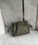 Loewe Mini Flamenco Clutch Bag in Khaki Green Nappa Calfskin