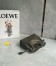 Loewe Mini Flamenco Clutch Bag in Khaki Green Nappa Calfskin