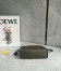 Loewe Mini Flamenco Clutch Bag in Khaki Green Nappa Calfskin