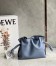 Loewe Flamenco Mini Clutch In Atlantic Blue Nappa Leather