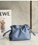 Loewe Flamenco Mini Clutch In Atlantic Blue Nappa Leather