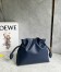 Loewe Flamenco Clutch Bag in Abyss Blue Nappa Calfskin