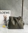 Loewe Flamenco Clutch Bag in Khaki Green Nappa Calfskin