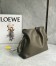 Loewe Flamenco Clutch Bag in Khaki Green Nappa Calfskin
