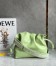 Loewe Flamenco Clutch Bag In Lime Green Leather