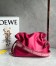 Loewe Flamenco Clutch Bag In Ruby Red Leather