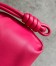 Loewe Flamenco Clutch Bag In Ruby Red Leather