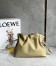 Loewe Flamenco Clutch Bag In Clay Green Calfskin