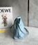 Loewe Flamenco Clutch Bag In Dusty Blue Calfskin