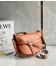 Loewe Small Gate Bag In Tan Calfskin and Jacquard