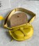 Loewe Gate Dual Mini Bag in Yellow Calfskin