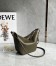 Loewe Mini Hammock Hobo Bag in Dark Green Calfskin 