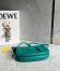 Loewe Paseo Satchel Bag in Green Nappa Leather