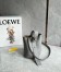 Loewe Mini Pebble Bucket Bag in Grey Grained Leather