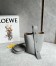 Loewe Mini Pebble Bucket Bag in Grey Grained Leather