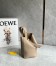 Loewe Mini Pebble Bucket Bag in Sand Grained Leather