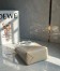 Loewe Mini Puzzle Fold Tote Bag in White/Beige Calfskin