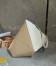 Loewe Medium Puzzle Fold Tote Bag in White/Beige Calfskin