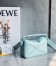 Loewe Puzzle Mini Bag In Aquamarine Satin Calfskin