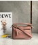 Loewe Puzzle Small Bag In Dark Blush Grained Leather