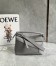 Loewe Puzzle Small Bag In Pearl Grey Grained Leather