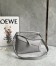Loewe Puzzle Small Bag In Pearl Grey Grained Leather