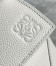 Loewe Puzzle Small Bag in White Grained Leather