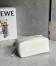 Loewe Puzzle Small Bag in White Grained Leather