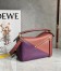 Loewe Puzzle Small Bag In Purple/Caramel/Blossom Calfskin