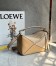 Loewe Puzzle Small Bag in Multicolour Warm Desert and White Calfskin