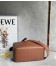 Loewe Puzzle Small Bag In Brown Satin Calfskin