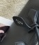 Alaia Le Teckel Clutch Bag in Black Goatskin