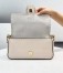 Fendi Medium Baguette Bag In White Grain Leather