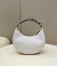 Fendi Fendigraphy Small Hobo Bag In White Leather