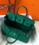 Hermes Birkin 25cm Bag In Malachite Clemence Leather