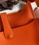 Hermes Evelyne III PM 29 Handmade Bag in Orange Clemence Leather